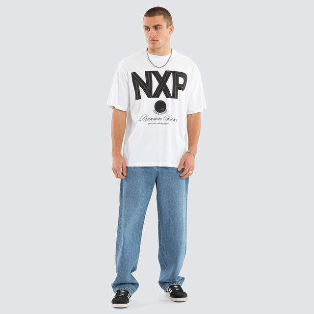 Bank Raptor Tee Optical White
