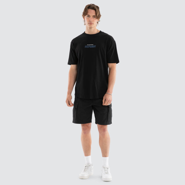 Charge Box Fit Scoop Tee Jet Black
