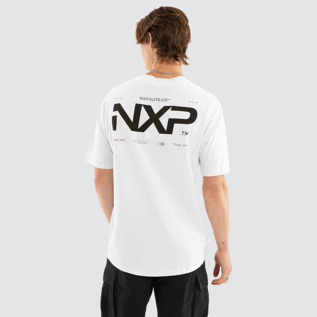 Heart Box Fit Scoop Tee Optical White