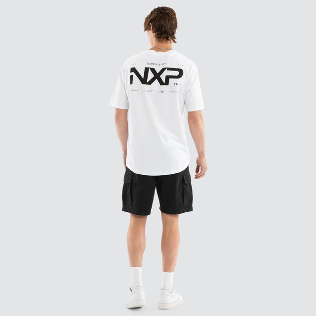 Heart Box Fit Scoop Tee Optical White