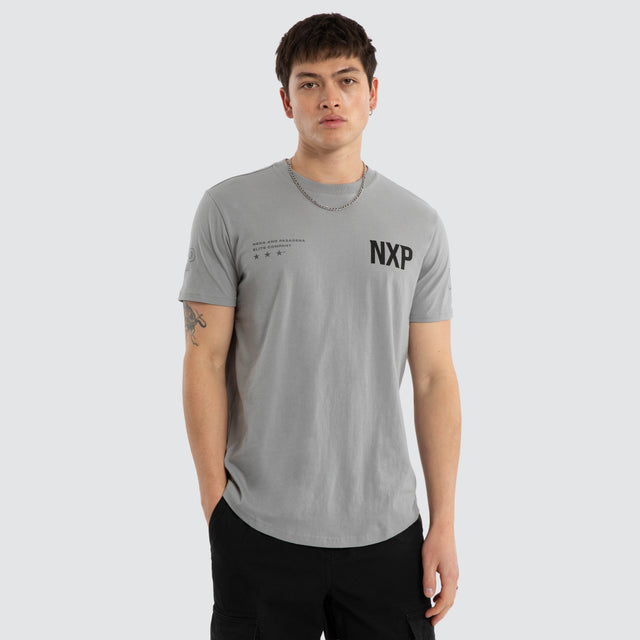 Harbour Dual Curved Tee Ultimate Grey