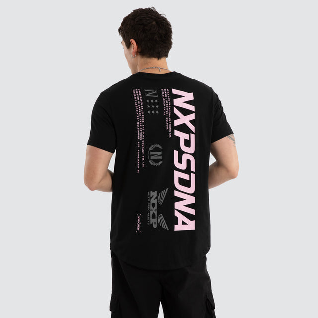 Anlantic Dual Curved Tee Jet Black
