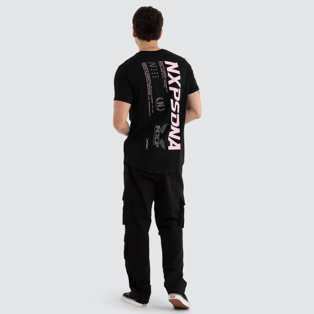 Anlantic Dual Curved Tee Jet Black