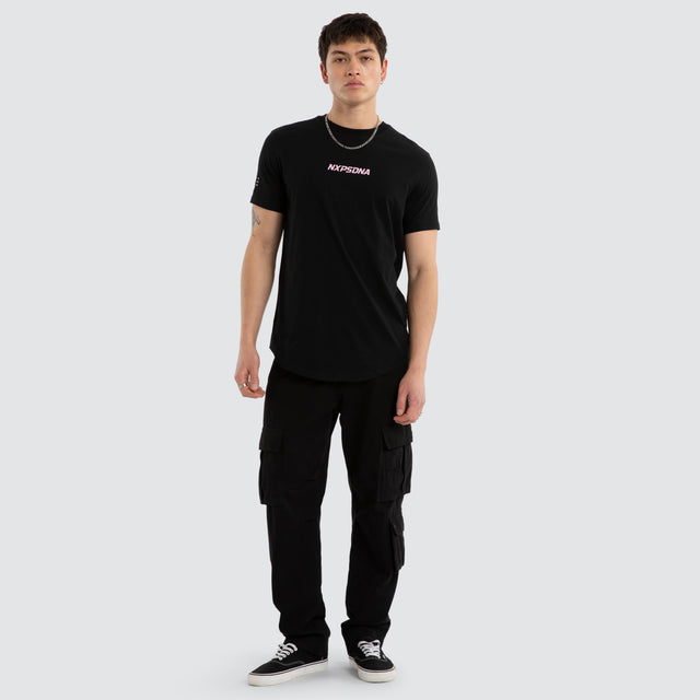 Anlantic Dual Curved Tee Jet Black