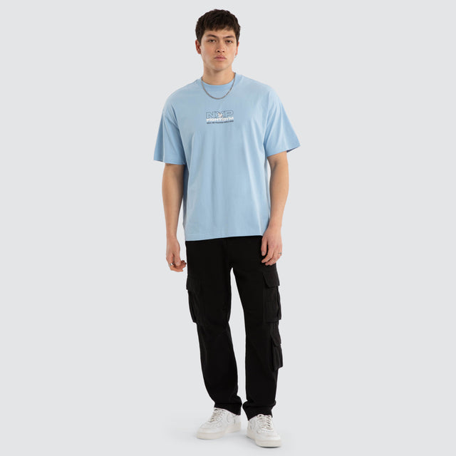 Script Raptor Tee Blue Bell
