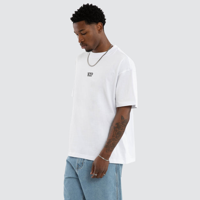 Foundation Raptor Tee Optical White