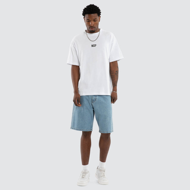Foundation Raptor Tee Optical White