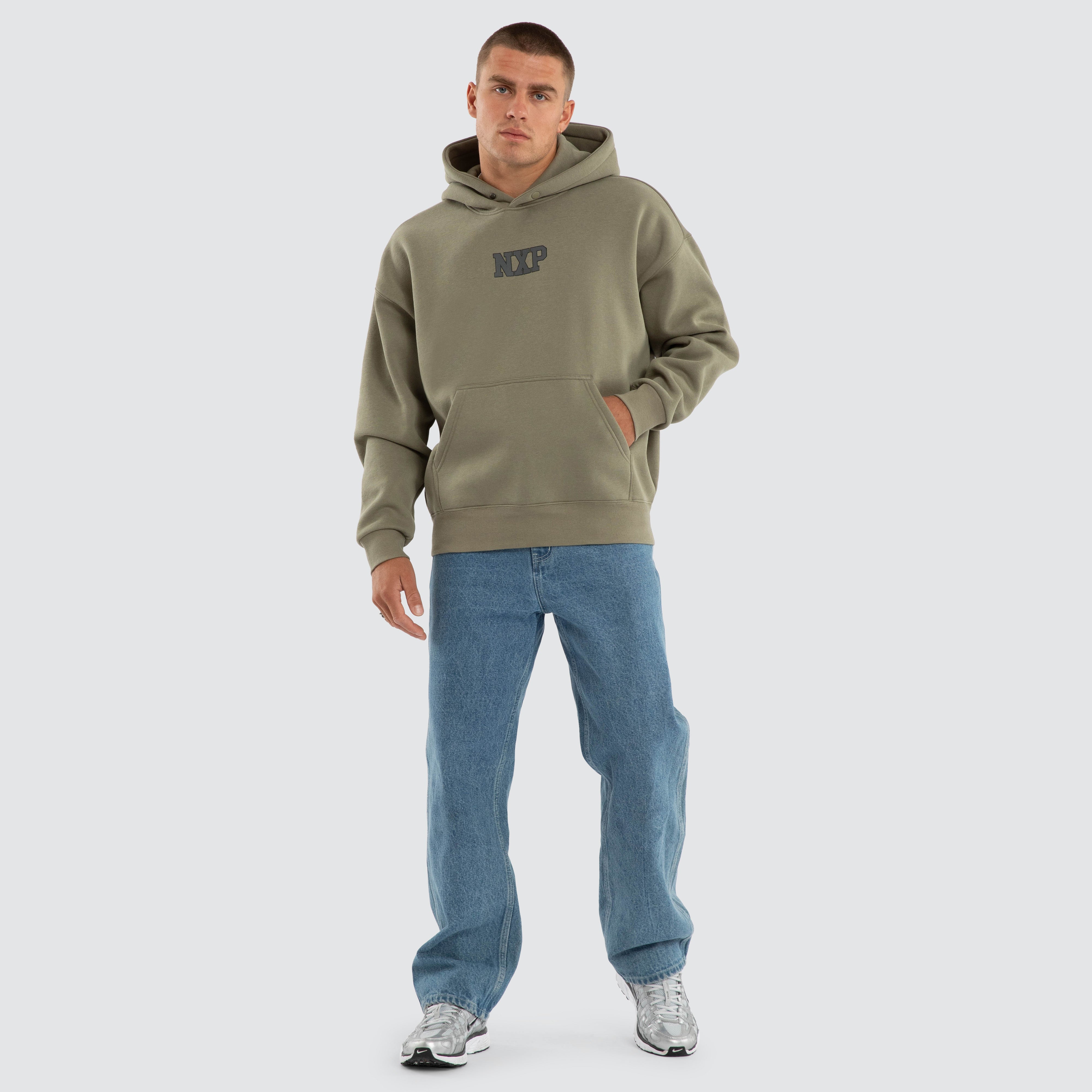 NXP Foundation Box Fit Hoodie in Green | Neverland Store