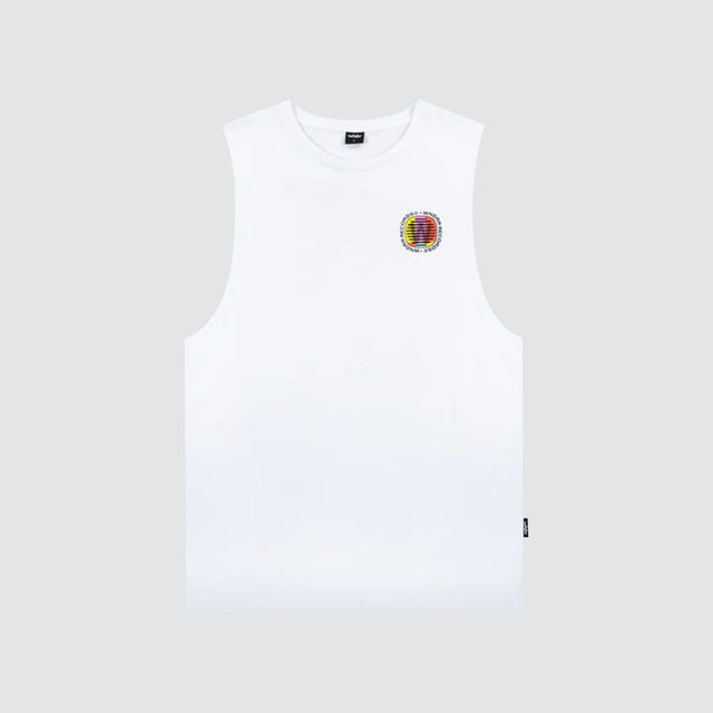 No Signal Muscle Top White