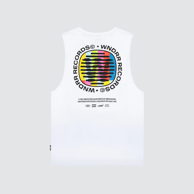 No Signal Muscle Top White