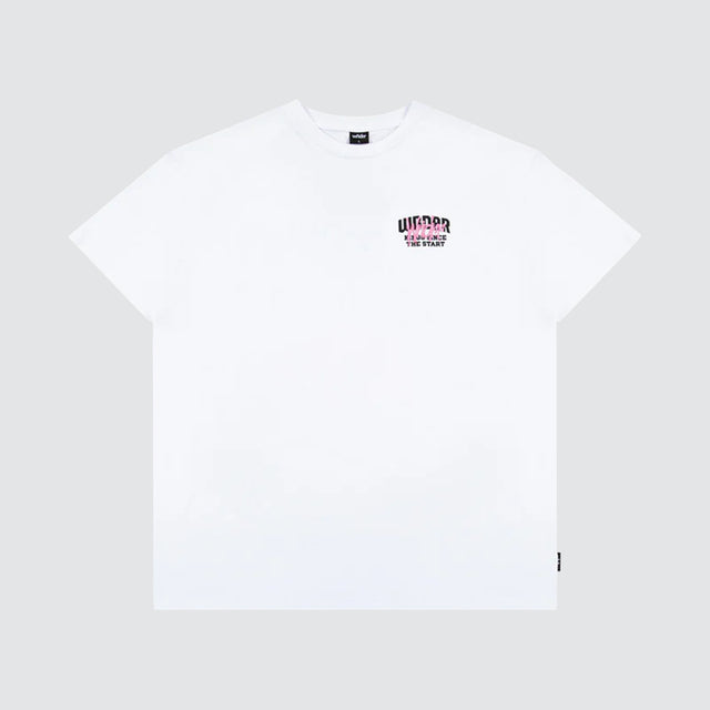 Top Tier Box Fit Tee White