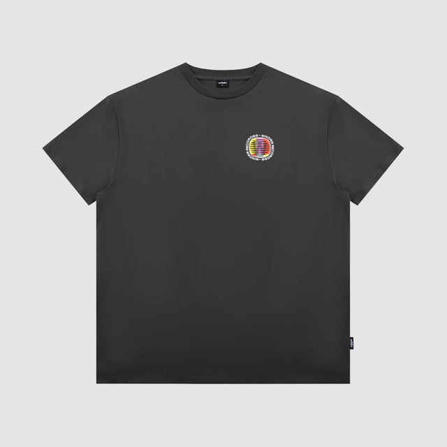 No Signal Box Fit Tee Faded Black