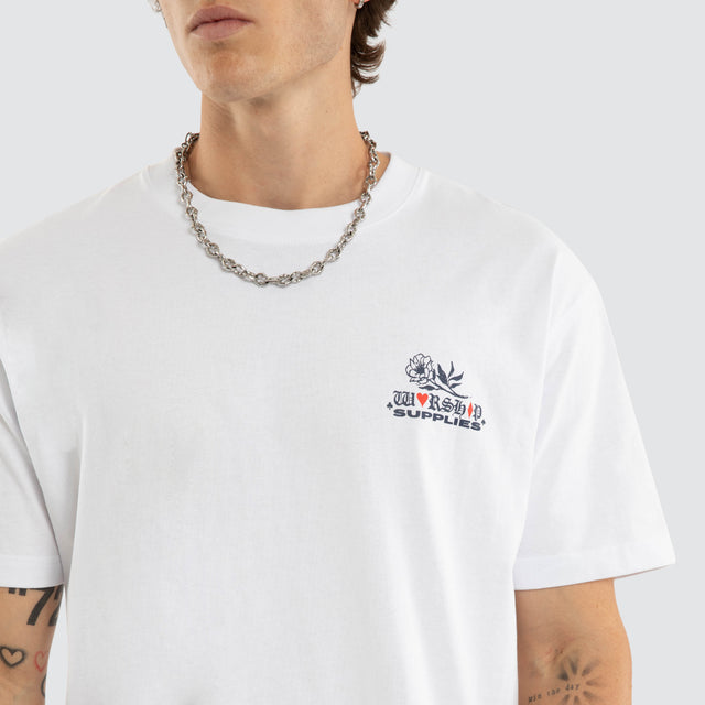 Scratch Tee White