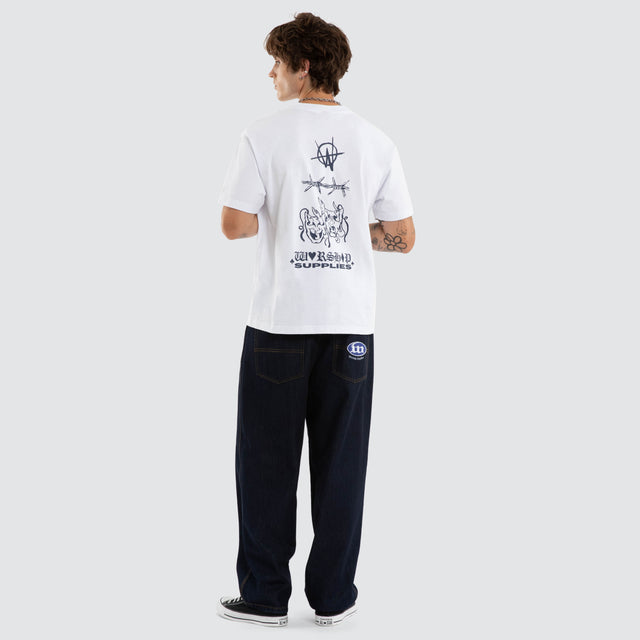 Scratch Tee White