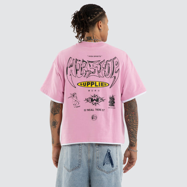 Is This It Box Fit Cropped Tee Lilac Chiffon