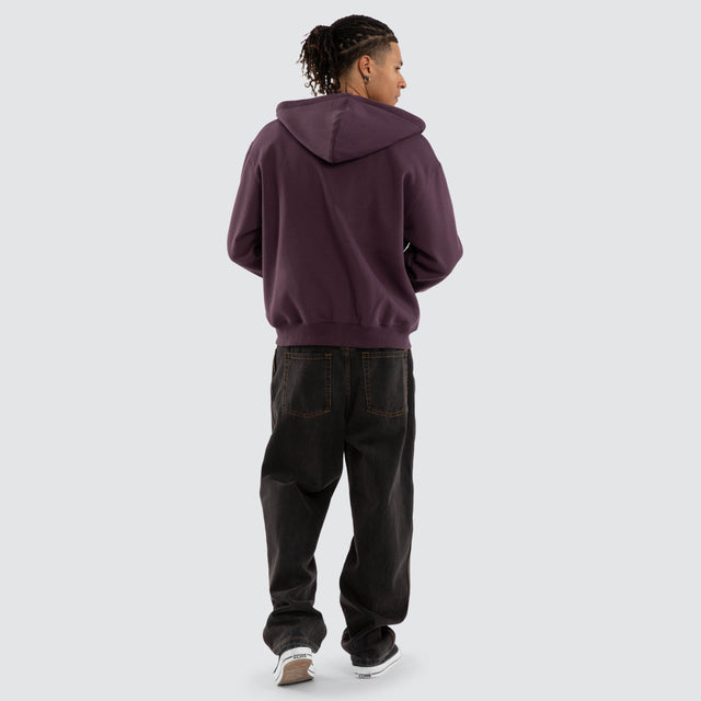 Big Cherub Zip Hoodie Blackberry