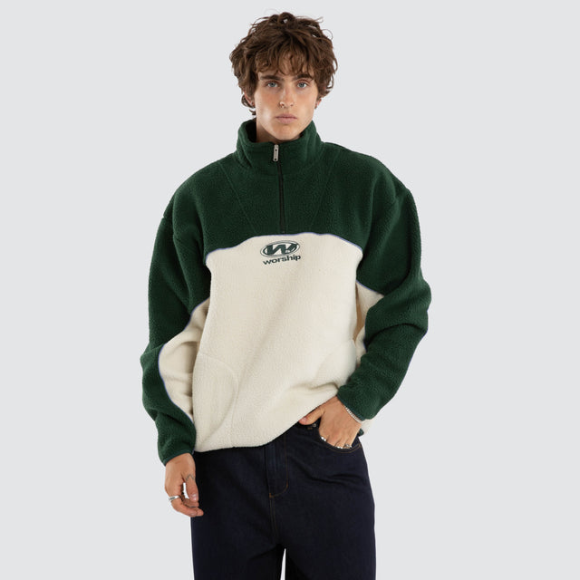 Sonic Quarter Zip Sherpa Fleece Zine