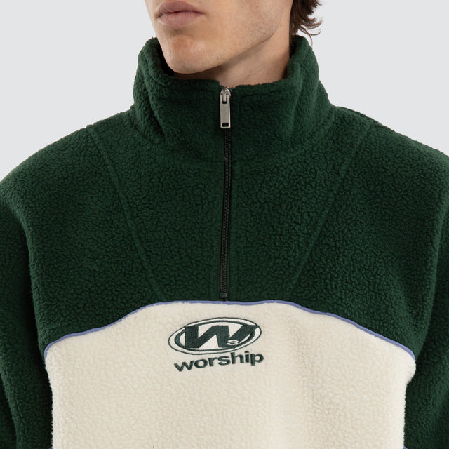 Sonic Quarter Zip Sherpa Fleece Zine