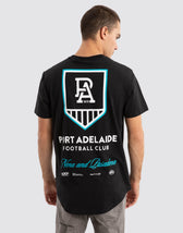 Port Adelaide Power AFL Prime Tee Jet Black