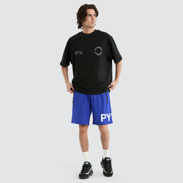 Global Spiral Tee Black