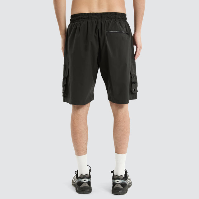 Nero Cargo Shorts Black