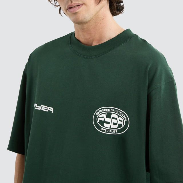 Outdoors Box Tee Green