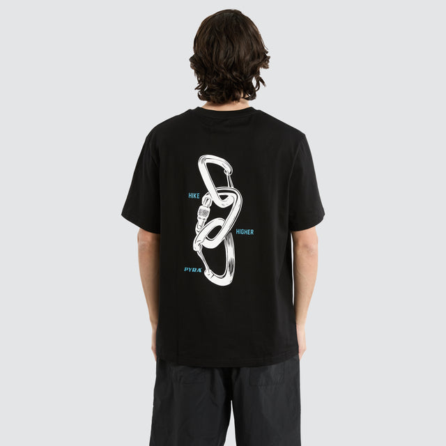 Carabiner Tee Black