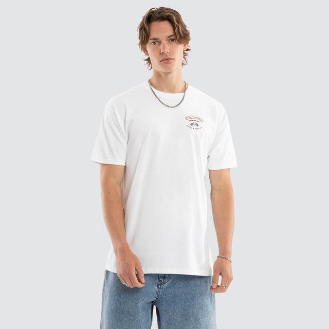 Qualify Short Sleeve Tee White
