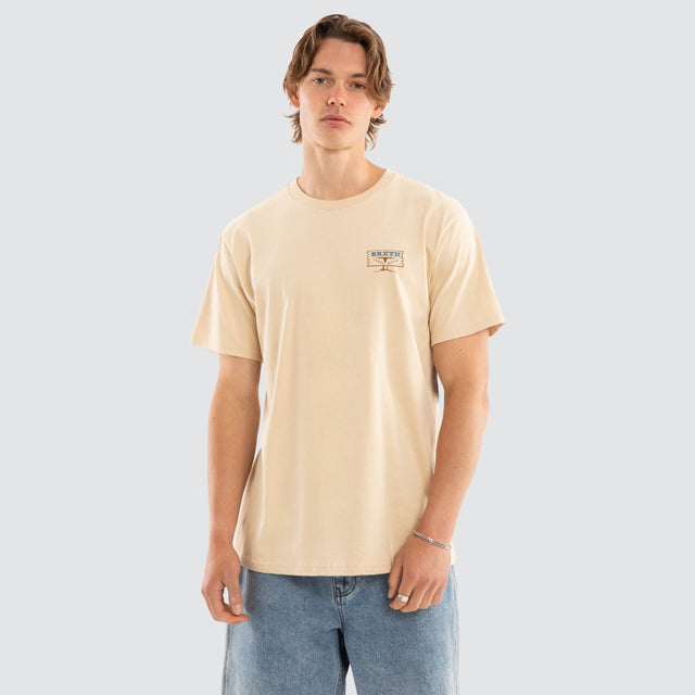 Rusty Short Sleeve Tee Cream