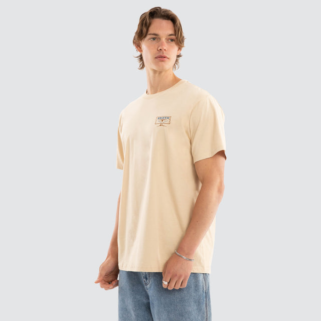Rusty Short Sleeve Tee Cream