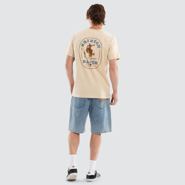 Rusty Short Sleeve Tee Cream