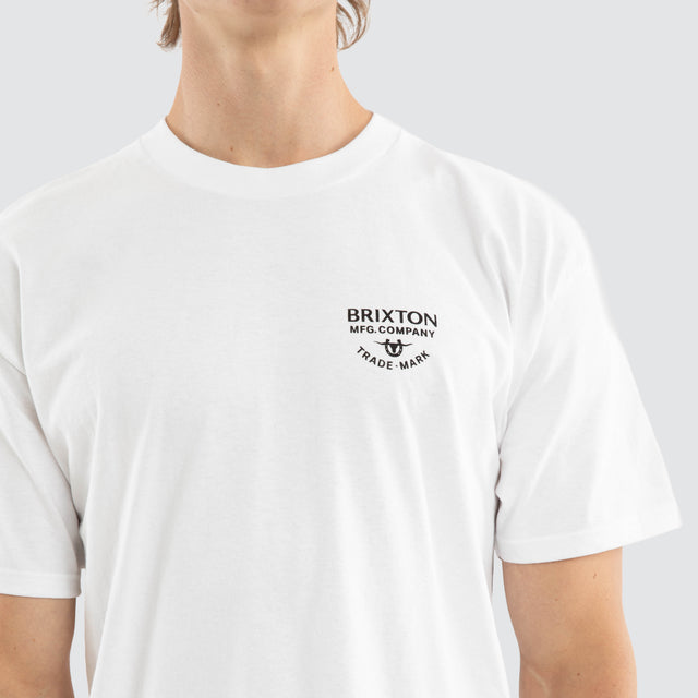 Stacked Short Sleeve Tee White