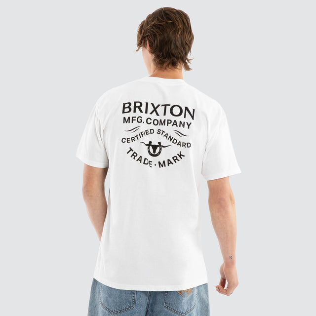 Stacked Short Sleeve Tee White