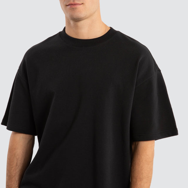 Supply Loopback Raptor Tee Jet Black