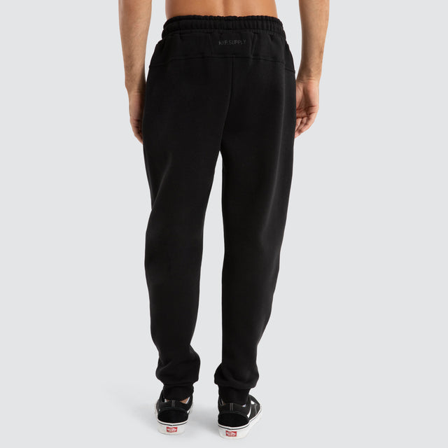 Supply Skinny Trackpant Jet Black