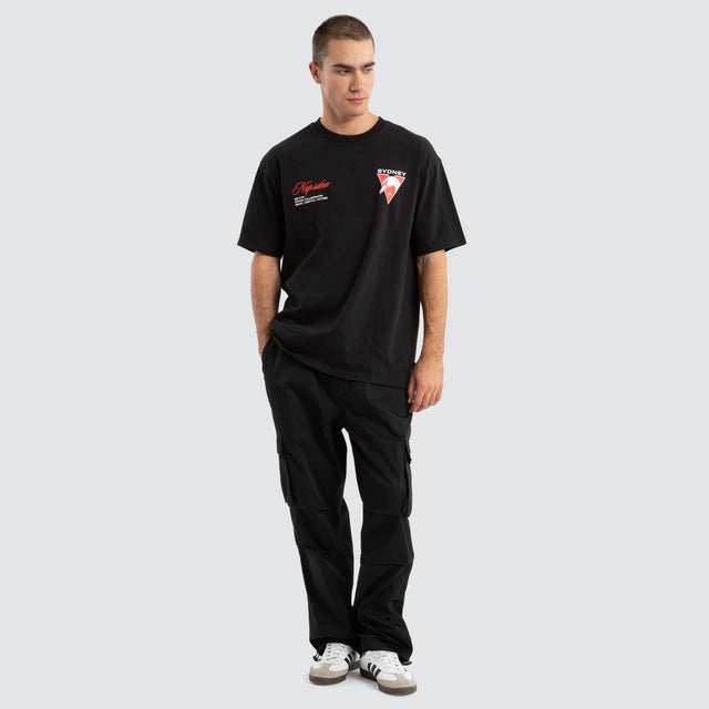 Sydney Swans AFL Season Tee Jet Black