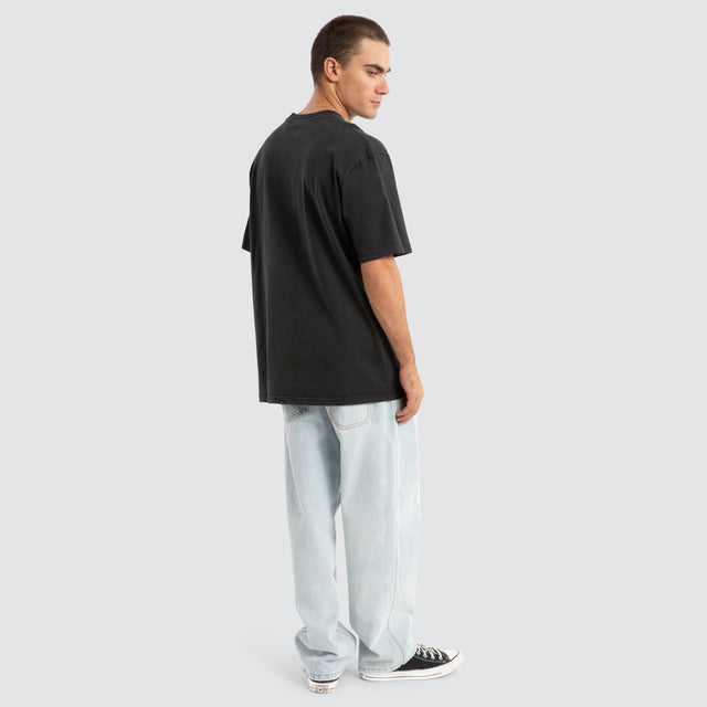 Behind It All Oversized Tee Black