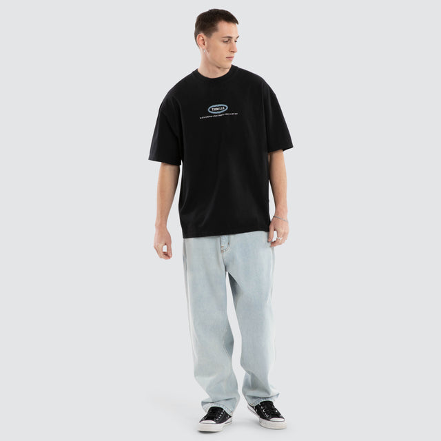 Still Life Box Fit Tee Anthracite
