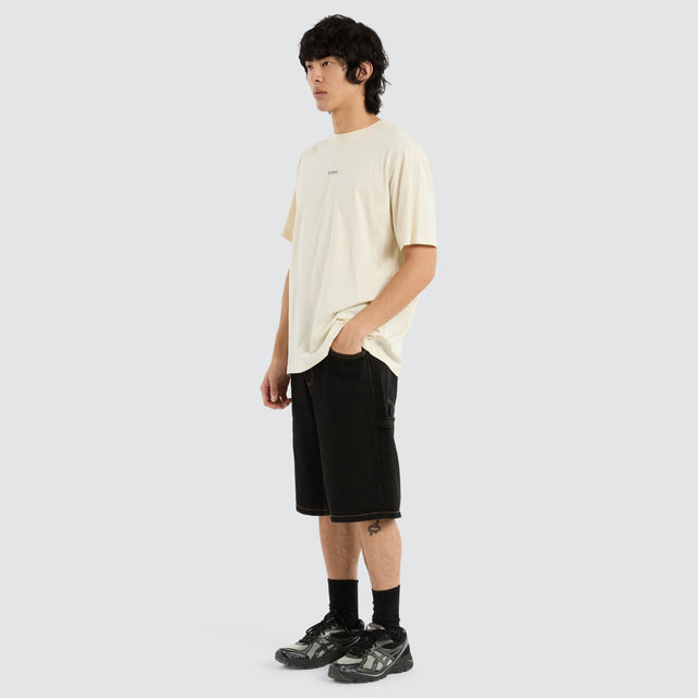 Big Slacker Denim Short Black Rinse