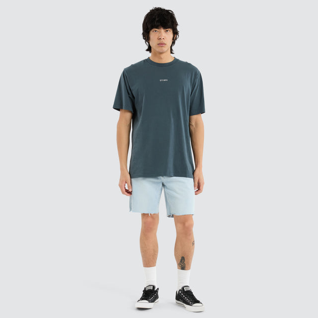 Bones Denim Short Light Ash Blue