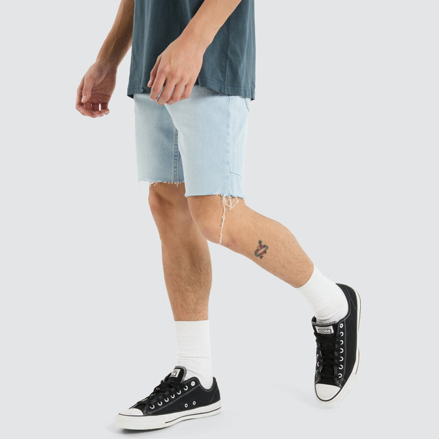 Bones Denim Short Light Ash Blue