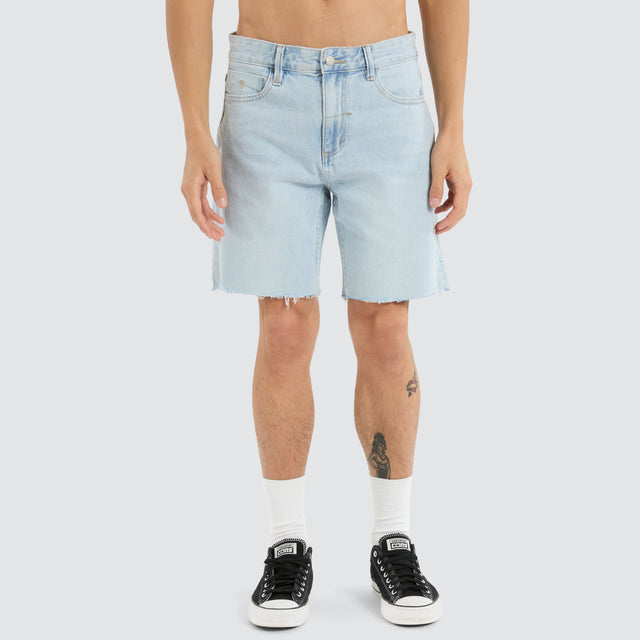 Bones Denim Short Light Ash Blue