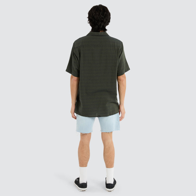 Airborne Bowling Shirt Grape Leaf