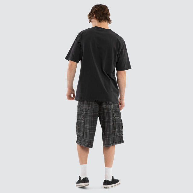 Make A Wish Oversize Faded Tee Black
