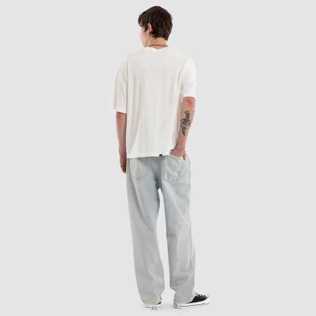 Chaotic Interventions Box Tee Dirty White