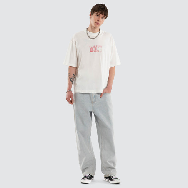 Chaotic Interventions Box Tee Dirty White