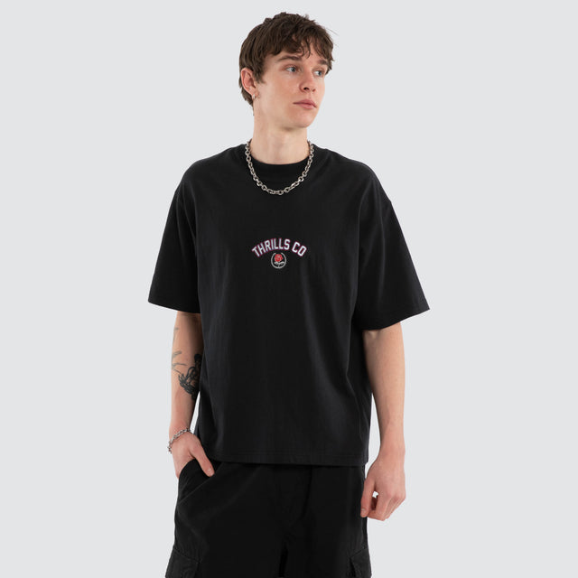 Tournament Of Roses Box Tee Washed Black