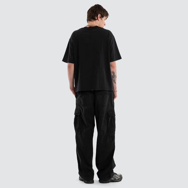 Tournament Of Roses Box Tee Washed Black