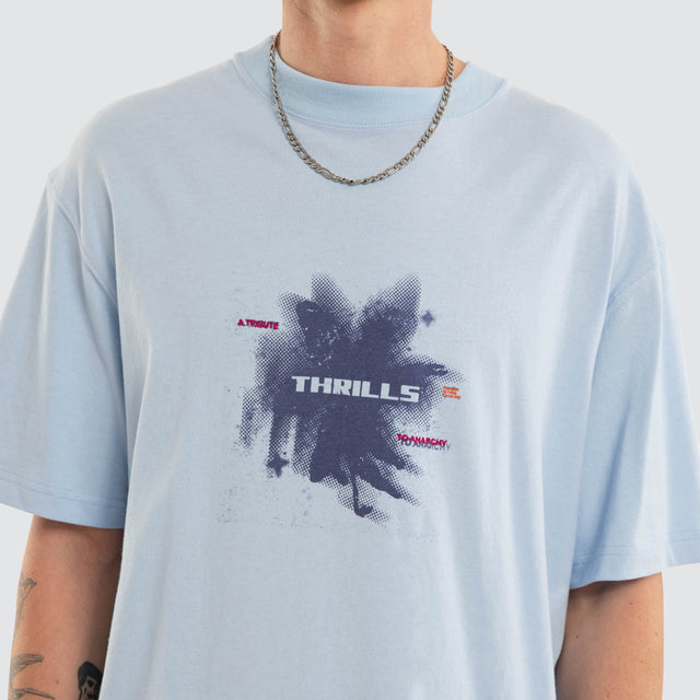 Found Paradise Box Crop Tee Placid Blue