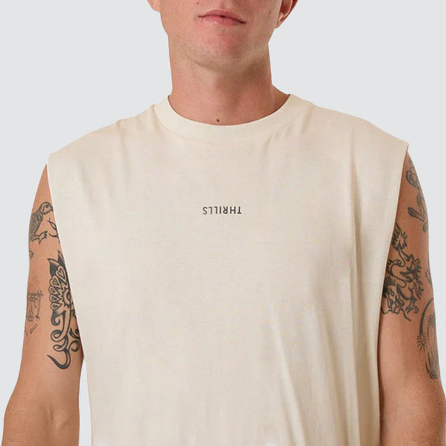 Minimal Thrills Merch Muscle Heritage White